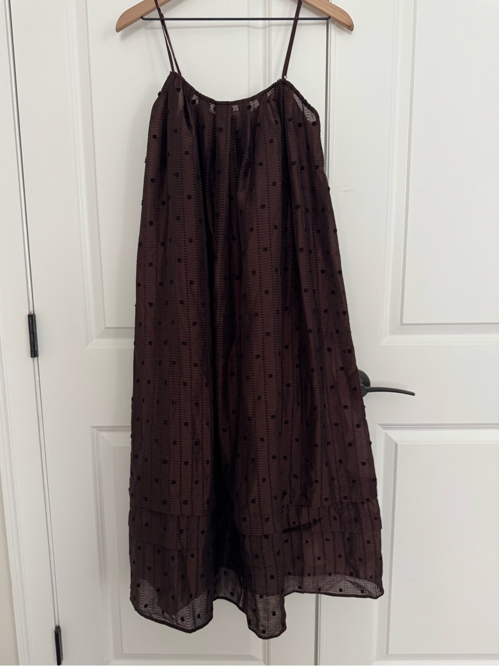 J. Crew Women Brown Spotted Maxi Skirt